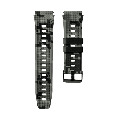 Grey Silicon Camo Straps