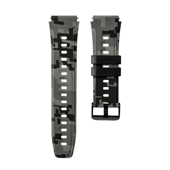 Grey Silicon Camo Straps